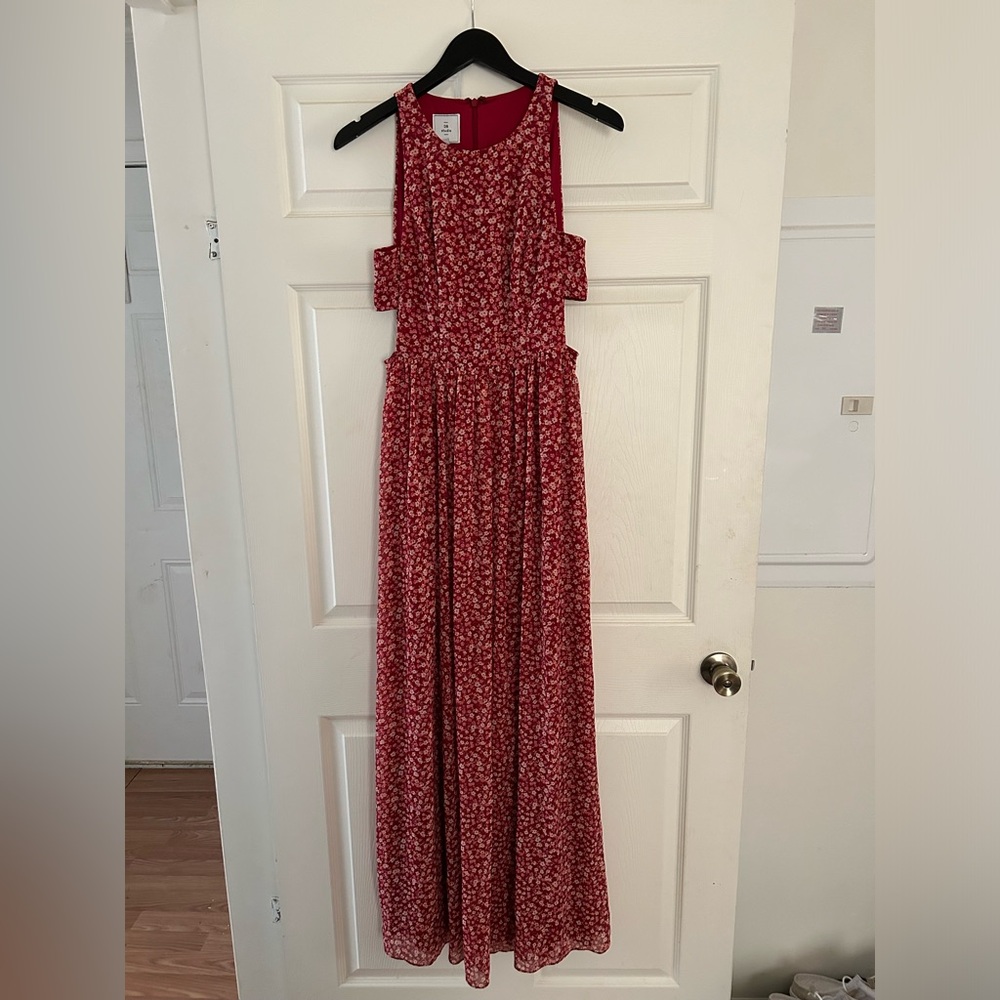 Red Floral Dress